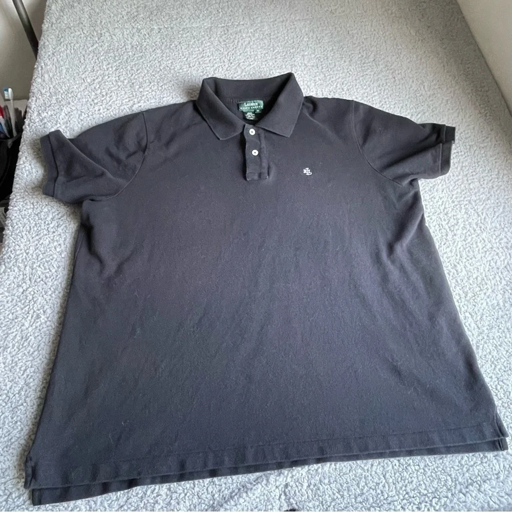 Lauren Ralph Lauren‎ Shirt Men's 2X Black Classic Fit ,Embroidered Logo LRL